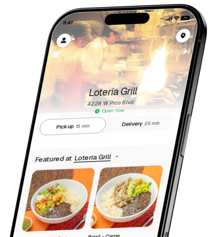 Loteria Grill app preview