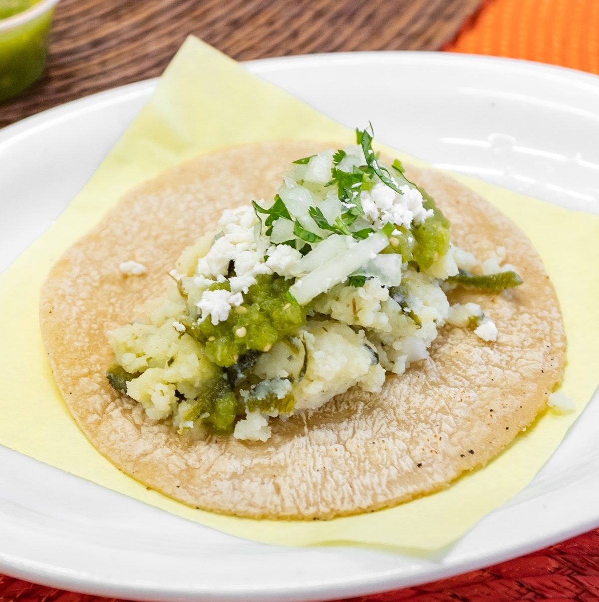 Taco - Papa con Rajas