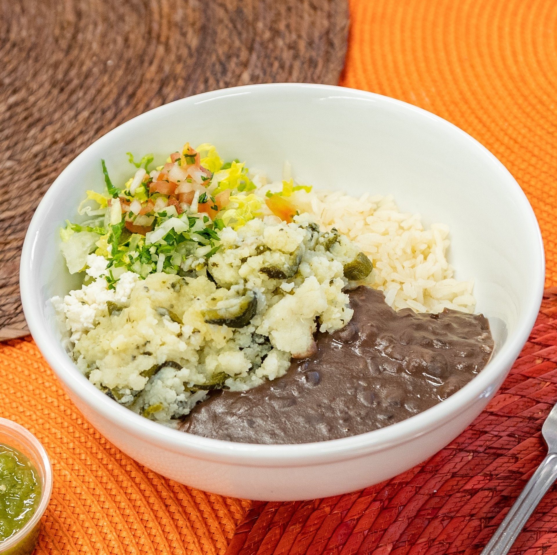 Bowl - Papa Con Rajas.