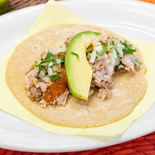 Taco - Carnitas en Salsa Morita