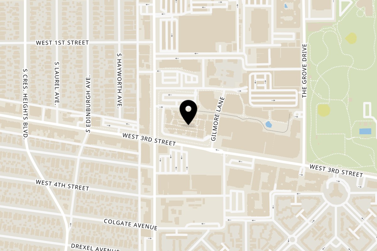 Map showing the location of Loteria Grill Loteria Grill #2 on 6333 W 3rd St #126 in Los Angeles